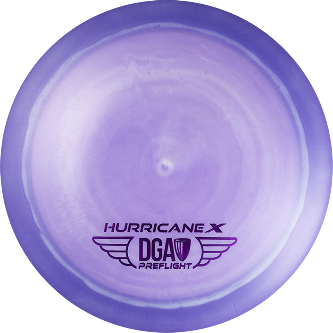 DGA Limited Edition PreFlight LE Swirl Hurricane X Distance Driver Golf Disc