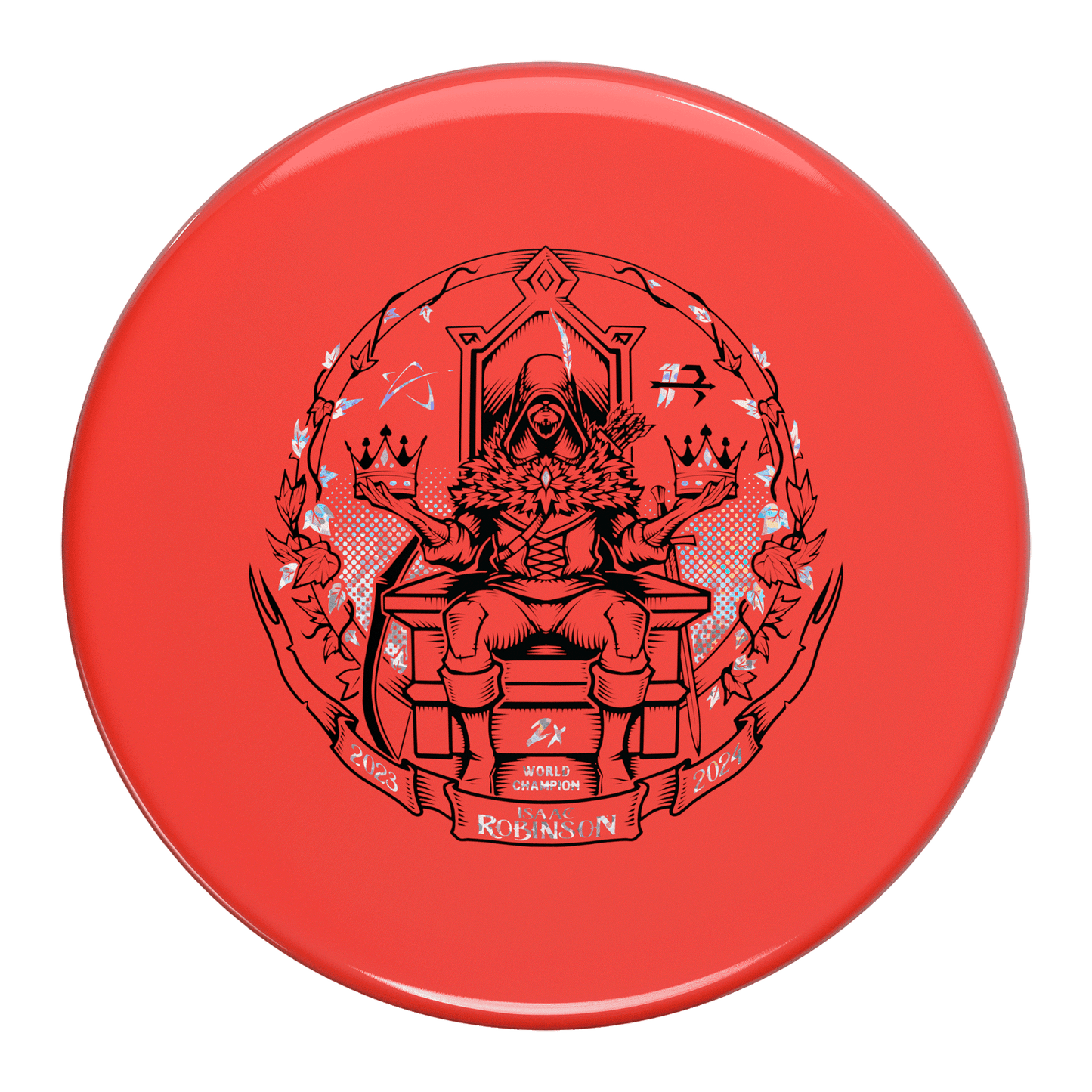 Prodigy Limited Edition Isaac Robinson 2024 PDGA World Champion Commemorative 2X Tyrant's Fall Stamp Special Blend A2 Approach Midrange Golf Disc