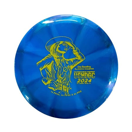 Mint Discs Limited Edition Des Reading 6X USWDGC Champion Stamp Swirly Sublime Freetail Distance Driver Golf Disc