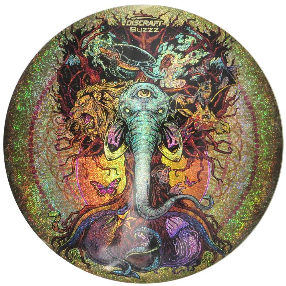 Discraft Golf Disc Sparkle Prism / 177-180g Discraft Full Foil Tree of Life SuperColor ESP Buzzz Midrange Golf Disc