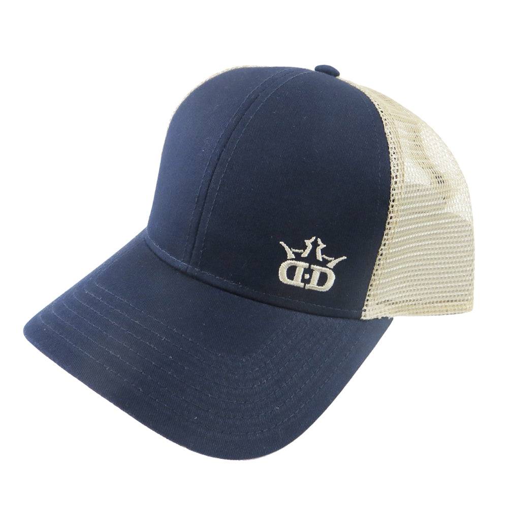 Dynamic Discs Apparel Navy Blue / Tan Dynamic Discs DD Logo Snapback Mesh Disc Golf Hat