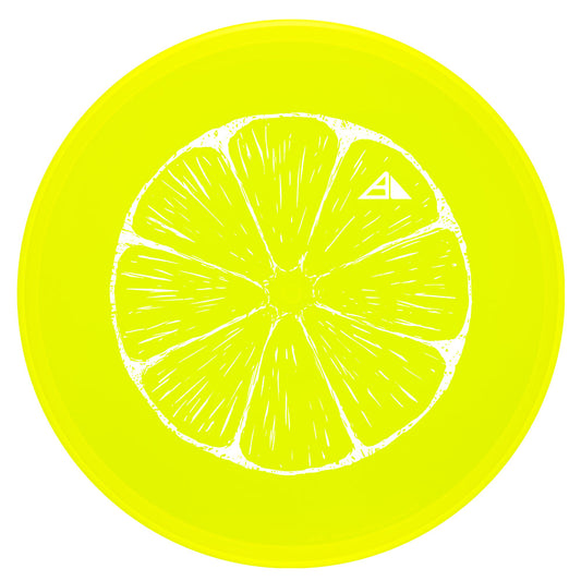 Axiom Brick & Mortar Exclusive Limited Edition Citrus Lemon Proton Glitch Putter Golf Disc