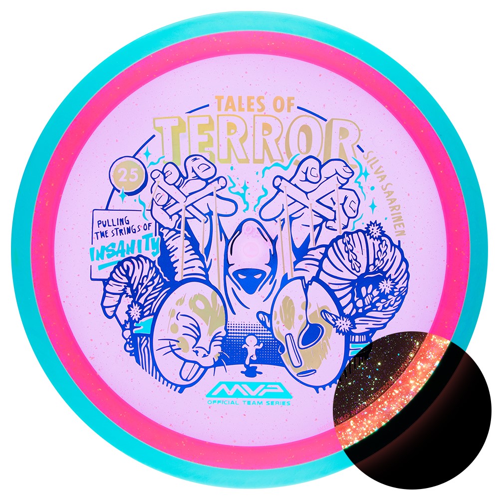 Axiom Brick & Mortar Exclusive Limited Edition 2025 Team Series Halloween Edition Silva Saarinen Particle Glow Proton Insanity Distance Driver Golf Disc