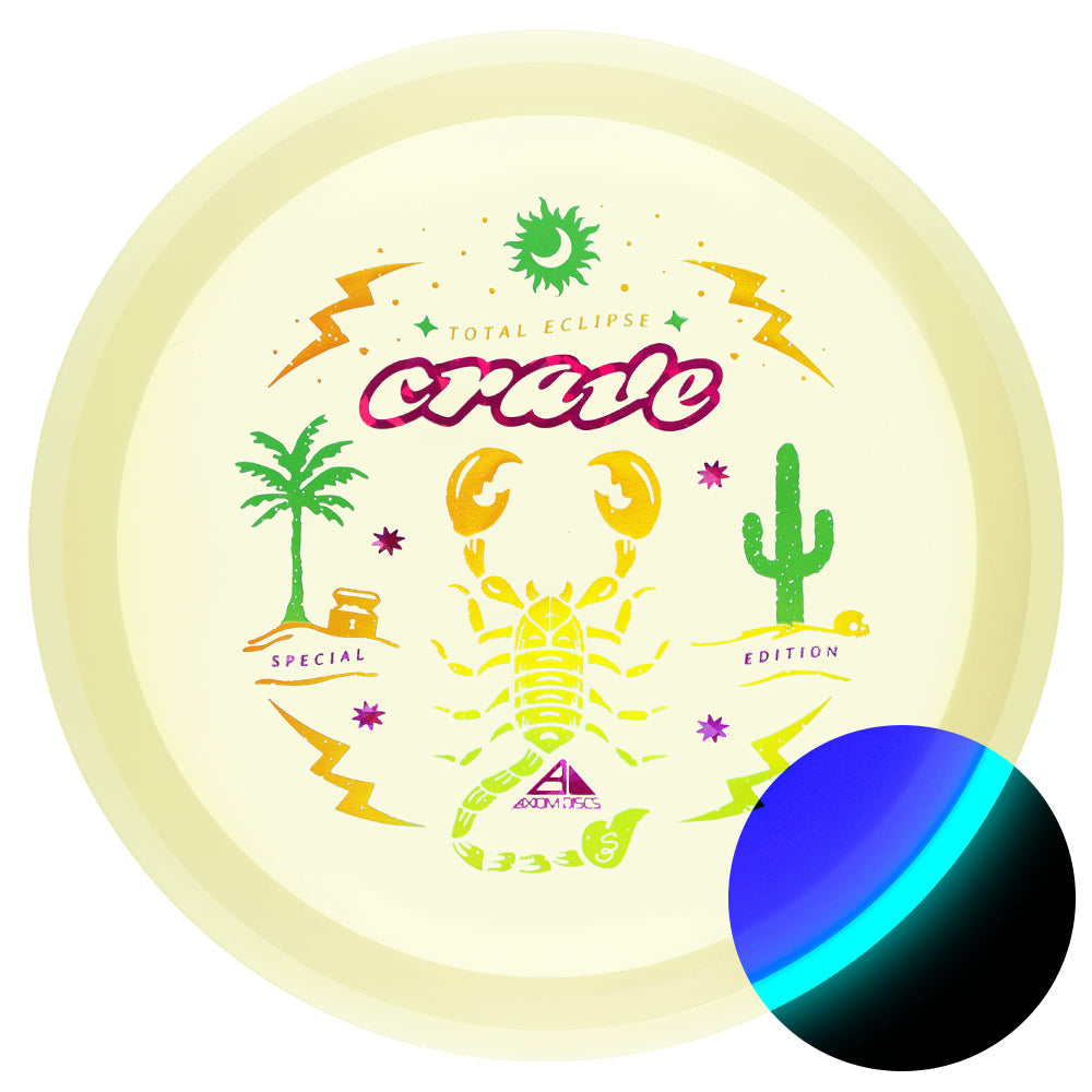 Axiom Brick & Mortar Exclusive Special Edition Total Eclipse Glow Proton Crave Fairway Driver Golf Disc