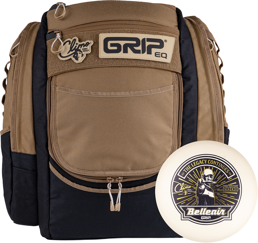 Climo Disc Golf GripEQ Ken Climo ATS Signature Series Backpack Disc Golf Bag