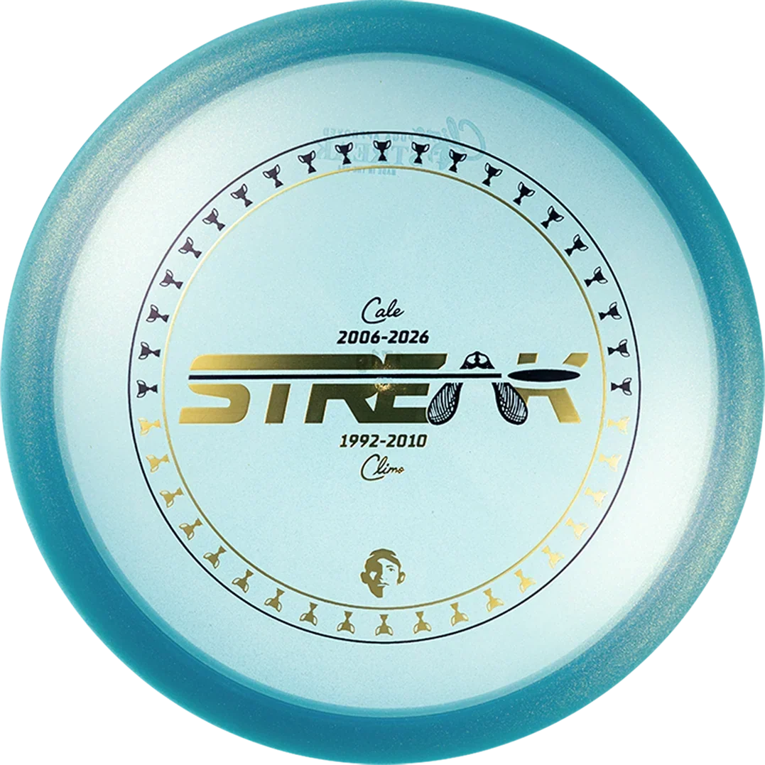 Climo Limited Edition Ken Climo & Cale Leiviska Shimmer Victory Line Streak Fairway Driver Golf Disc