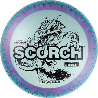 Discraft FuZed Line Scorch w/ Flame Pattern Distance Driver Golf Disc