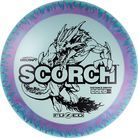 Discraft FuZed Line Scorch w/ Flame Pattern Distance Driver Golf Disc