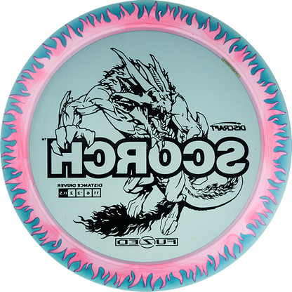 Discraft FuZed Line Scorch w/ Flame Pattern Distance Driver Golf Disc