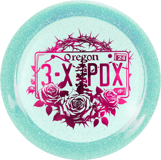 Discraft Limited Edition Paige Pierce 2024 Portland Open Champion Sparkle CryZtal Z Drive Distance Driver Golf Disc