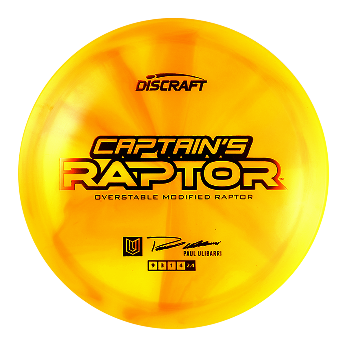 Discraft Limited Edition 2025 Paul Ulibarri Swirl Elite Z Captain's Raptor Fairway Driver Golf Disc