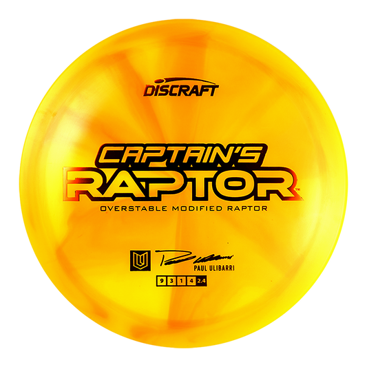 Discraft Limited Edition 2025 Paul Ulibarri Swirl Elite Z Captain's Raptor Fairway Driver Golf Disc