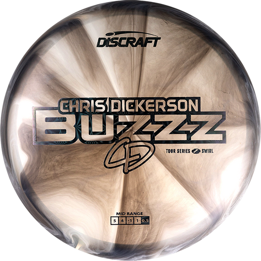 Discraft Limited Edition 2025 Tour Series Chris Dickerson Swirl Elite Z Buzzz Midrange Golf Disc