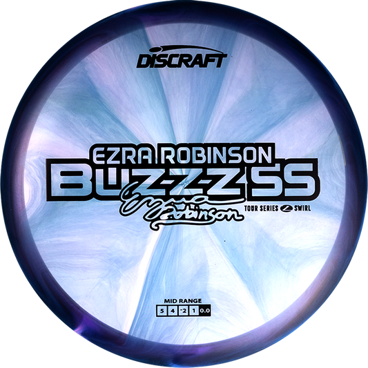Discraft Limited Edition 2025 Tour Series Ezra Robinson Swirl Elite Z Buzzz SS Midrange Golf Disc