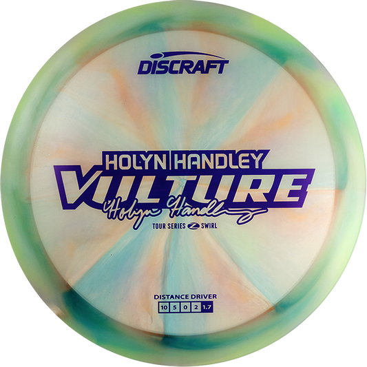 Discraft Limited Edition 2025 Tour Series Holyn Handley Swirl Elite Z Vulture Distance Driver Golf Disc