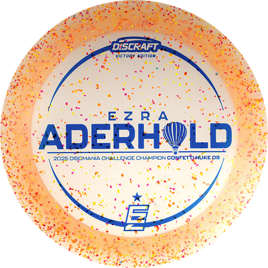Discraft Limited Edition Victory Edition 2025 Discmania Challenge Champion Ezra Aderhold Confetti Elite Z Nuke OS Distance Driver Golf Disc