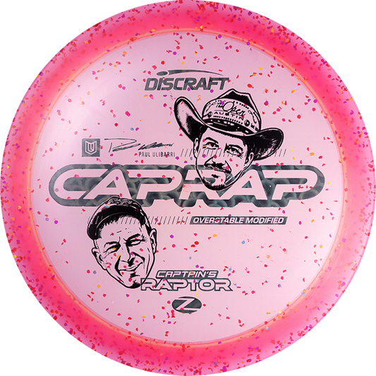 Discraft Limited Edition 2026 Paul Ulibarri x Brad Hammock Collab Confetti Elite Z Captain's Raptor Fairway Driver Golf Disc