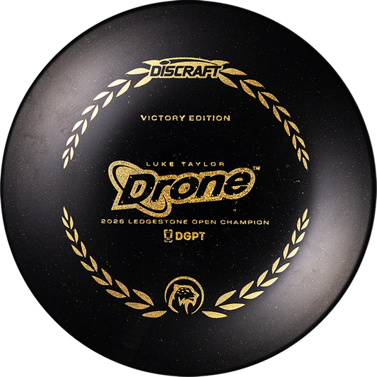 Discraft Limited Edition Victory Edition 2026 Ledgestone Open Champion Luke Taylor Midnight Shimmer Elite Z Drone Midrange Golf Disc
