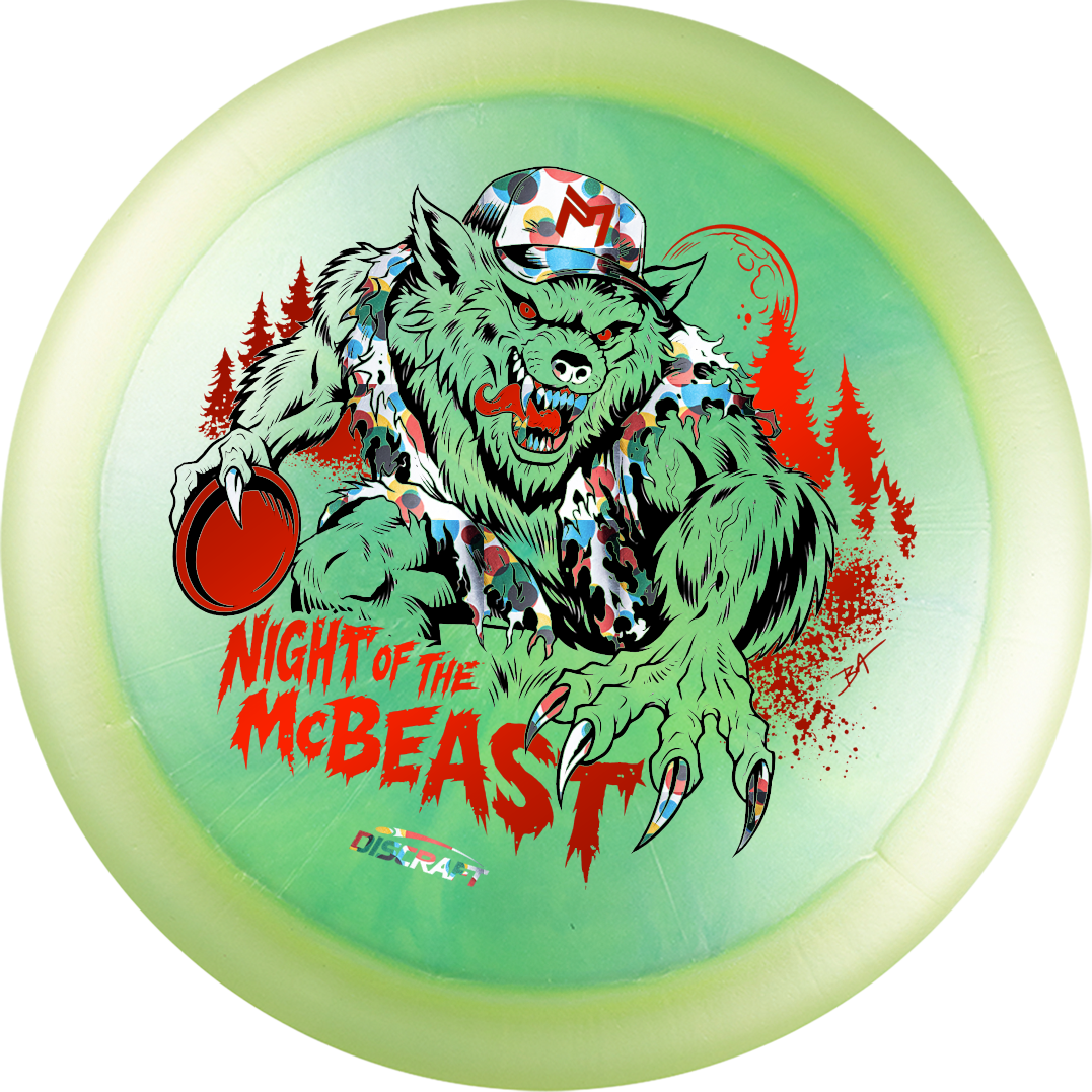 Discraft Limited Edition Brian Allen Undead Collection Night of the McBeast Stamp ColorShift Big Z Ares Distance Driver Golf Disc