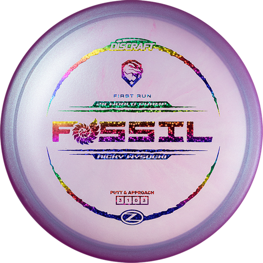 Discraft Limited Edition First Run Ricky Wysocki Signature ColorShift Elite Z Fossil Putter Golf Disc