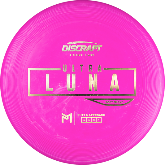 Discraft Limited Edition First Run Paul McBeth Signature Putter Line Soft UltraLuna Putter Golf Disc