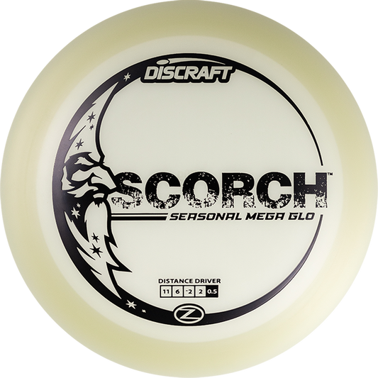 Discraft Seasonal Mega Glo Z Scorch Distance Driver Golf Disc