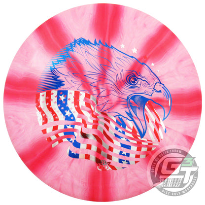 Dynamic Discs Limited Edition 2026 4th of July Screaming Eagle Stamp Fuzion Burst Freedom Distance Driver Golf Disc