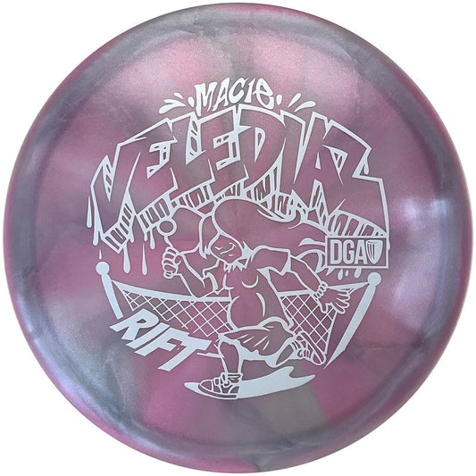 DGA Limited Edition 2024 Tour Series Macie Velediaz Swirl Tour Series Rift Midrange Golf Disc