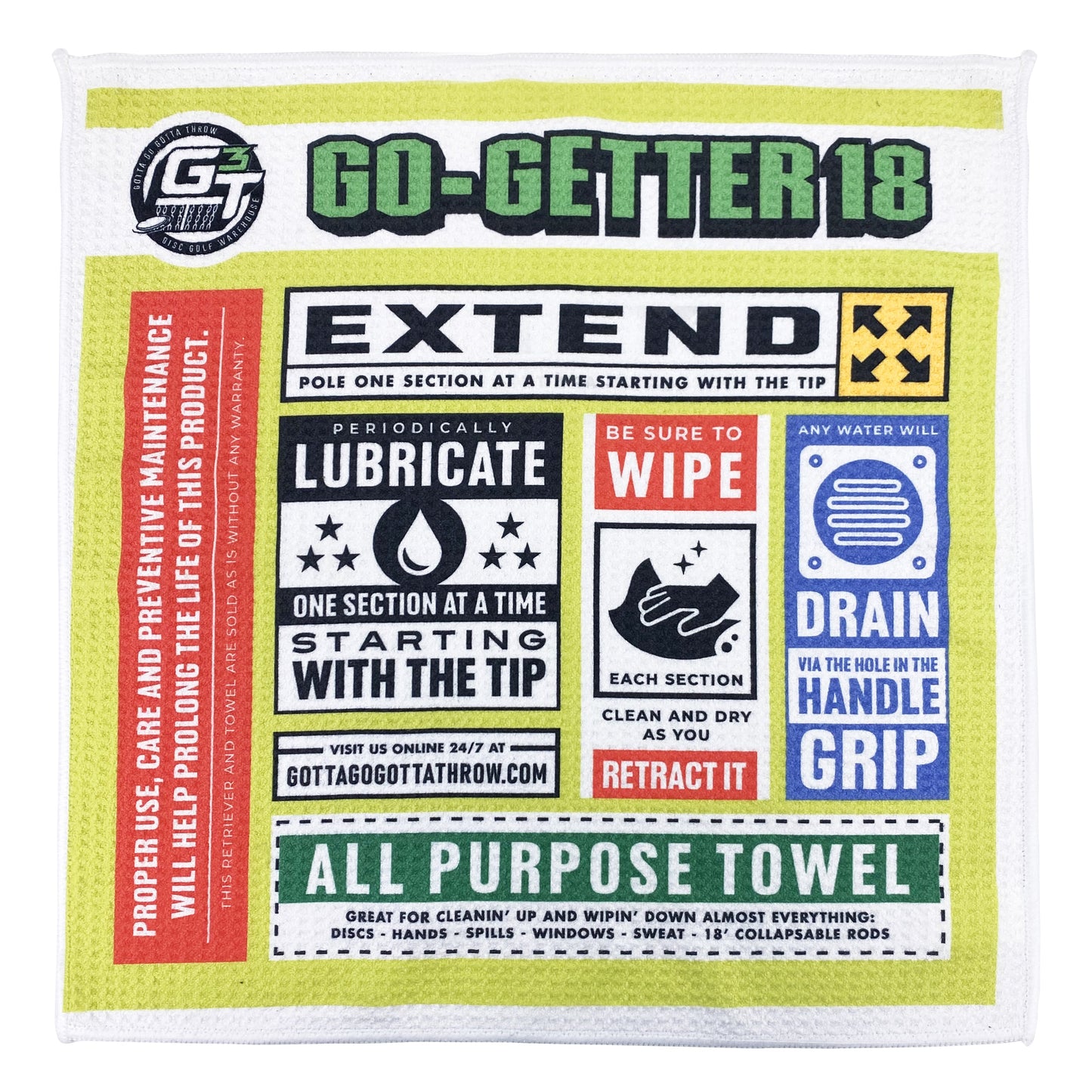 Gotta Go Gotta Throw Go-Getter 18 Golf Disc Retriever