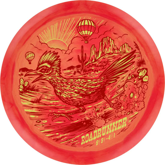Innova Limited Edition Wild West Stamp Swirl Star Roadrunner Distance Driver Golf Disc