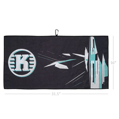 Kastaplast Glitched Microfiber Waffle Disc Golf Towel