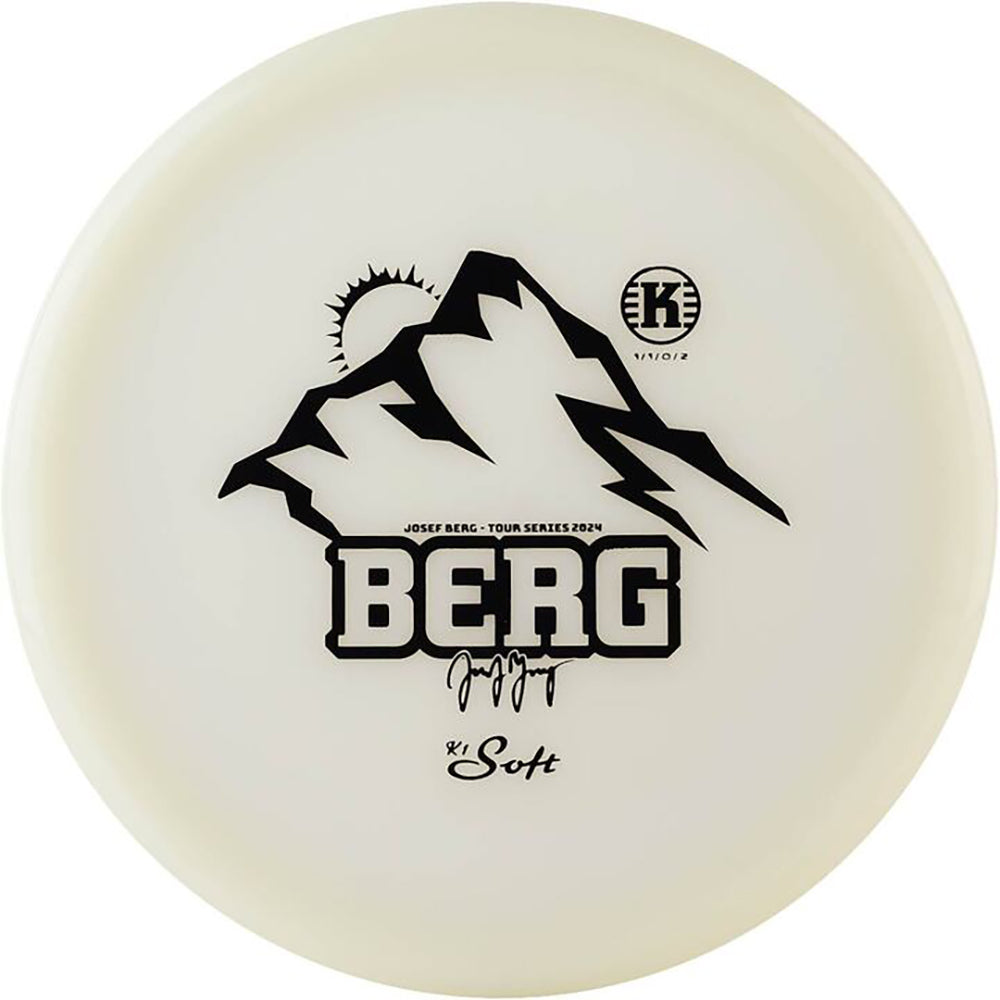 Kastaplast Limited Edition 2024 Team Series Josef Berg Glow K1 Soft Berg Putter Golf Disc