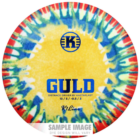 Kastaplast Tie-Dye K1 Guld Distance Driver Golf Disc