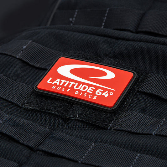 Latitude 64 Swoosh Logo PVC Velcro Disc Golf Patch