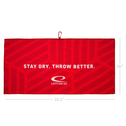 Latitude 64 Hex Microfiber Waffle Disc Golf Towel