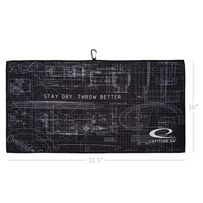 Latitude 64 Tech Microfiber Waffle Disc Golf Towel