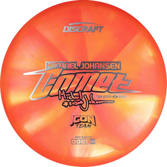 Discraft Limited Edition 2025 Tour Series Michael Johansen Swirl Elite Z Comet Midrange Golf Disc