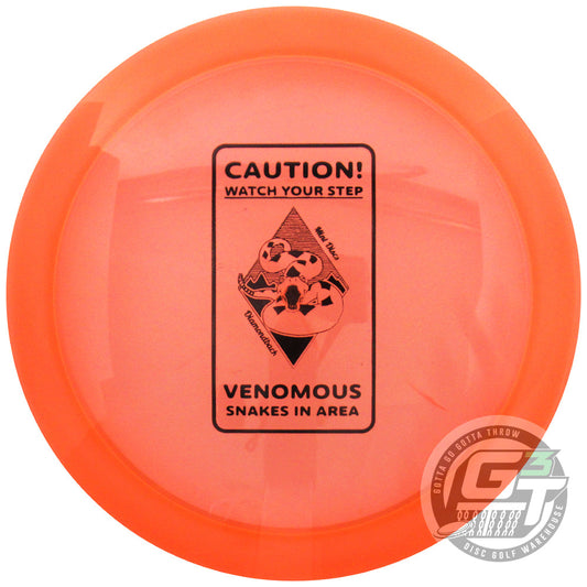 Mint Discs Limited Edition Caution Snakes Stamp Eternal Diamondback Fairway Driver Golf Disc