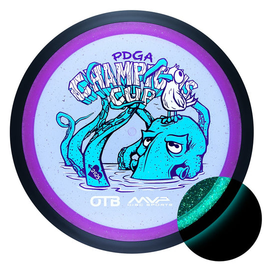 MVP Brick & Mortar Exclusive Limited Edition 2025 PDGA Champions Cup Particle Glow Proton Wave Distance Driver Golf Disc