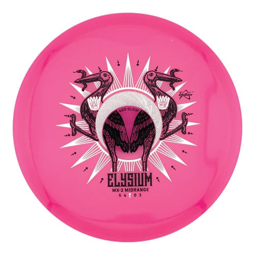 Prodigy Limited Edition Elysium Stamp 400 Glow Series MX2 Midrange Golf Disc