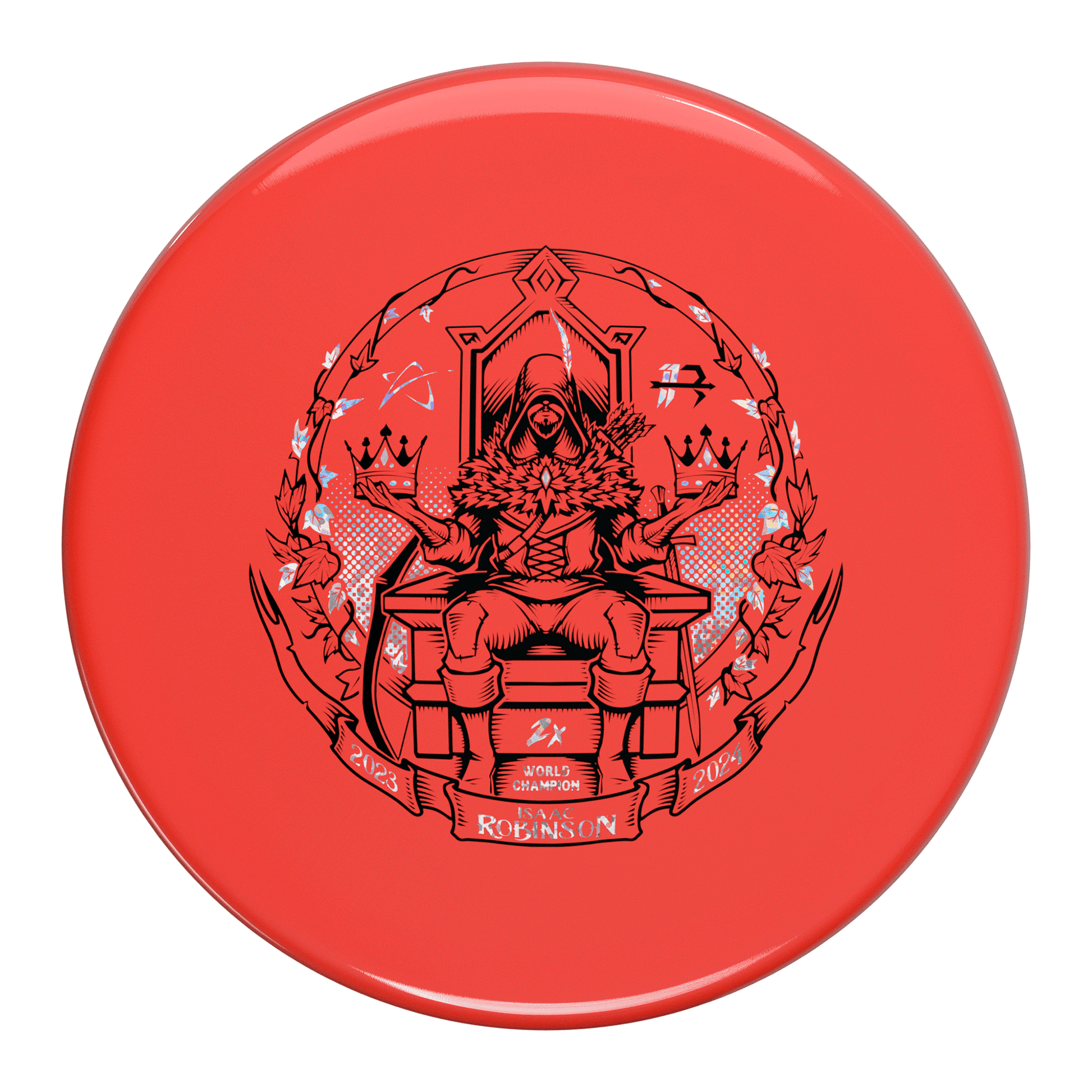 Prodigy Limited Edition Isaac Robinson 2024 PDGA World Champion Commemorative 2X Tyrant's Fall Stamp Special Blend A2 Approach Midrange Golf Disc