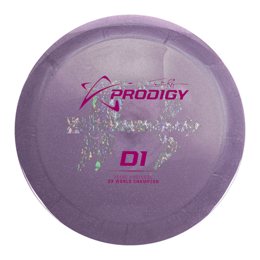 Prodigy Limited Edition Isaac Robinson 2024 PDGA World Champion Commemorative 2X Glimmer 500 Series D1 Distance Driver Golf Disc