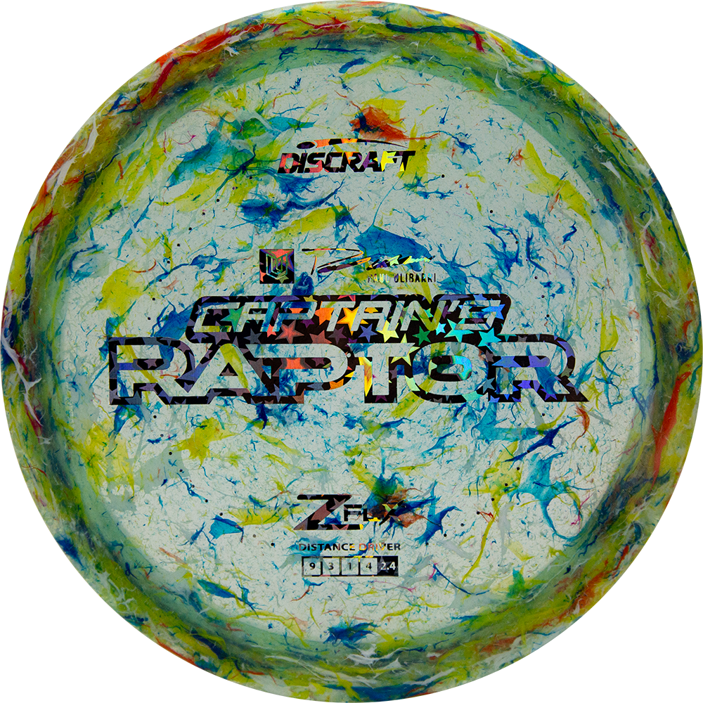 Discraft Limited Edition 2023 Paul Ulibarri Captain's Jawbreaker Z FLX Raptor Distance Driver Golf Disc