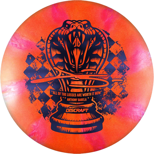 Discraft Limited Edition Anthony Barela 2024 Chess.com Invitational Commemorative ColorShift Titanium Zone Putter Golf Disc