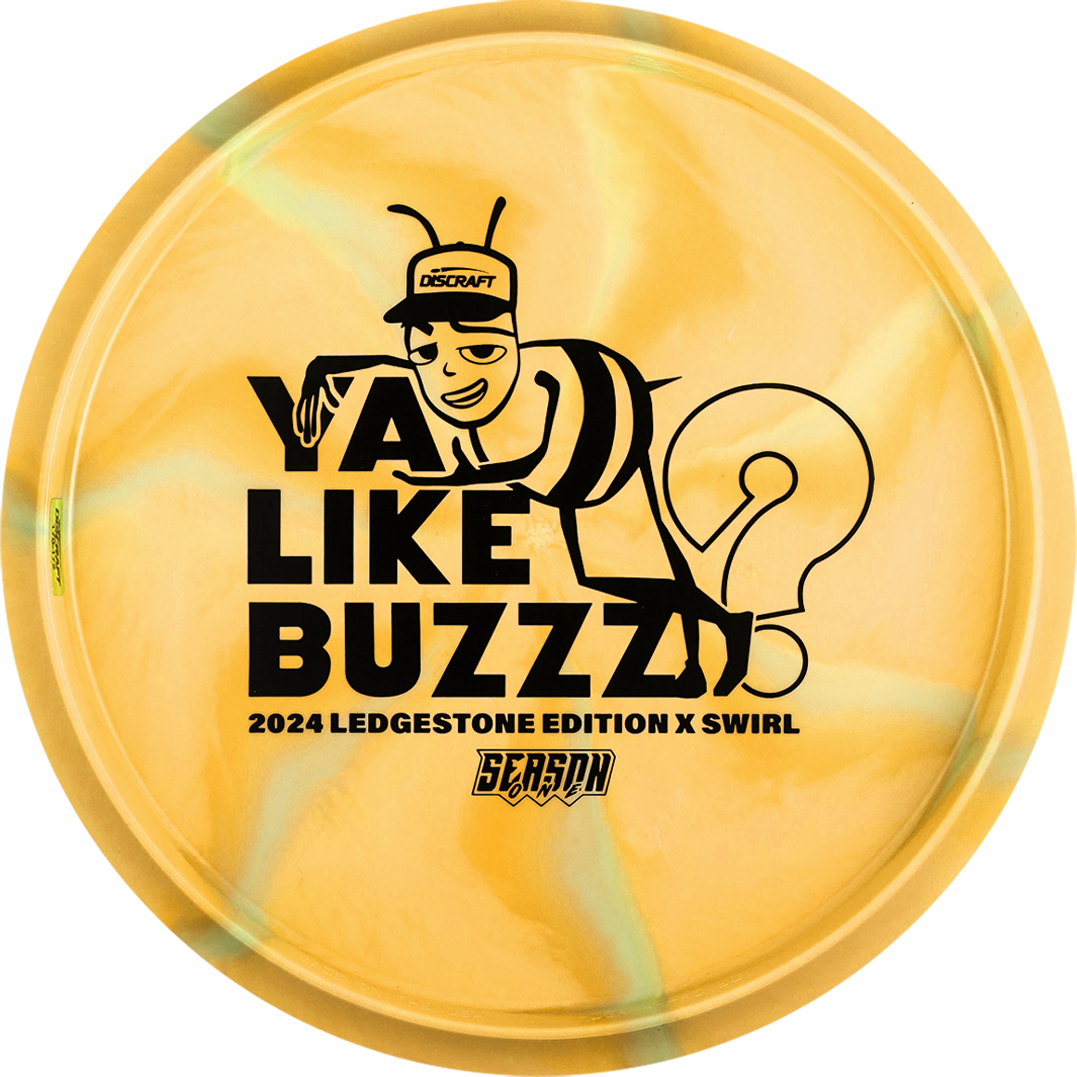 Discraft Limited Edition 2024 Ledgestone Open Swirl Elite X Buzzz Midrange Golf Disc