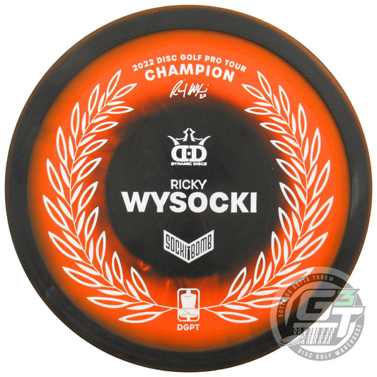 Dynamic Discs Limited Edition Ricky Wysocki 2022 DGPT Champion Classic Supreme Raptor Eye Sockibomb Slammer Putter Golf Disc