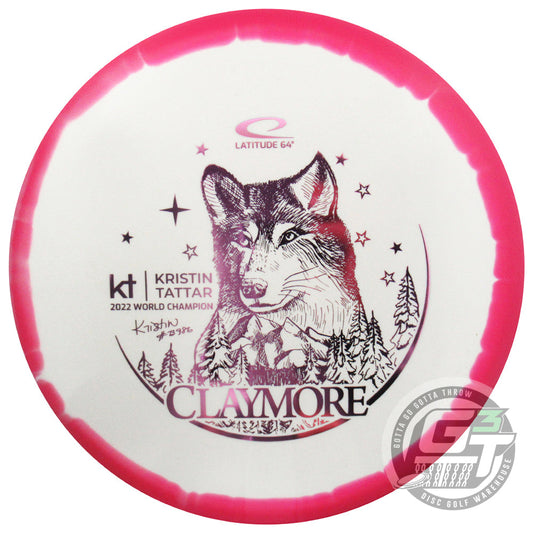 Latitude 64 Limited Edition 2023 Team Series Kristin Tattar Gold Orbit Claymore Midrange Golf Disc