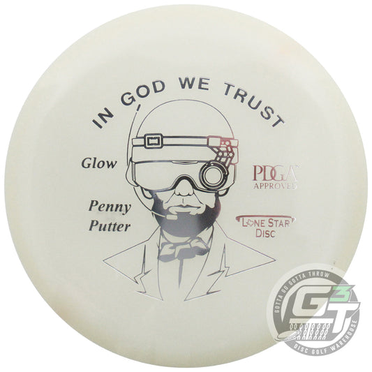 Lone Star Artist Series Glow Bravo Penny Putter Golf Disc