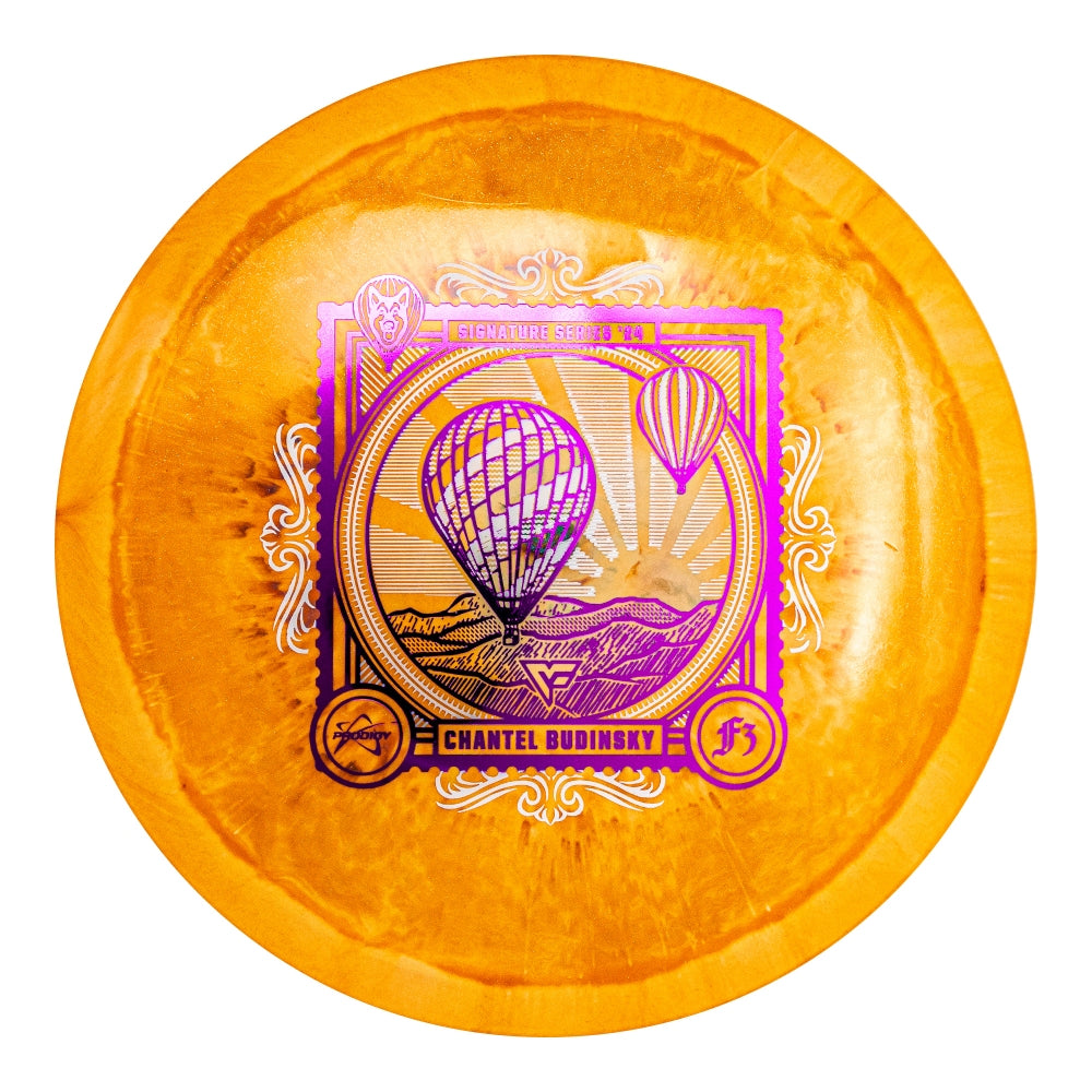 Prodigy Limited Edition 2024 Signature Series Chantel Budinsky Glimmer 750 Spectrum F3 Fairway Driver Golf Disc