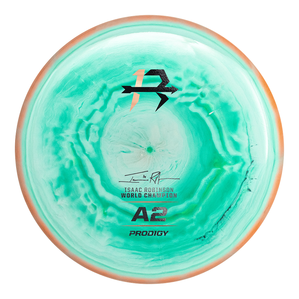 Prodigy Limited Edition Isaac Robinson 2023 PDGA World Champion Wave 2 500 Spectrum A2 Approach Midrange Golf Disc
